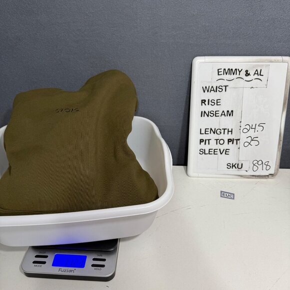 Stoic Mens Midweight Hoodie Pullover Size L Army Green Embroidered Logo Casual - Picture 8 of 11